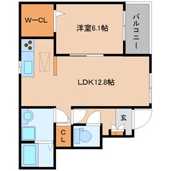 高田市駅 徒歩14分 1階の物件間取画像